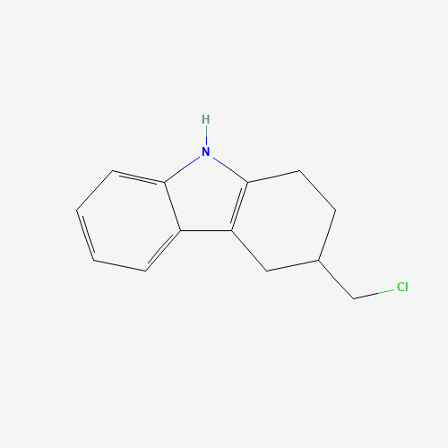 3-(chloromethyl)-2,3,4,9-tetrahydro-1H-carbazole (CAS: 93171-15-4) - Chemical Structure and Molecular Formula 