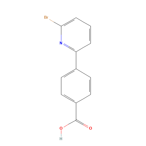 4-(6-bromopyridin-2-yl)benzoic acid (CAS: 928658-23-5) - Chemical Structure and Molecular Formula 