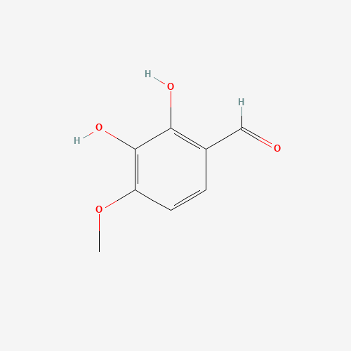 2,3-dihydroxy-4-methoxybenzaldehyde (CAS: 4055-69-0) - Chemical Structure and Molecular Formula 