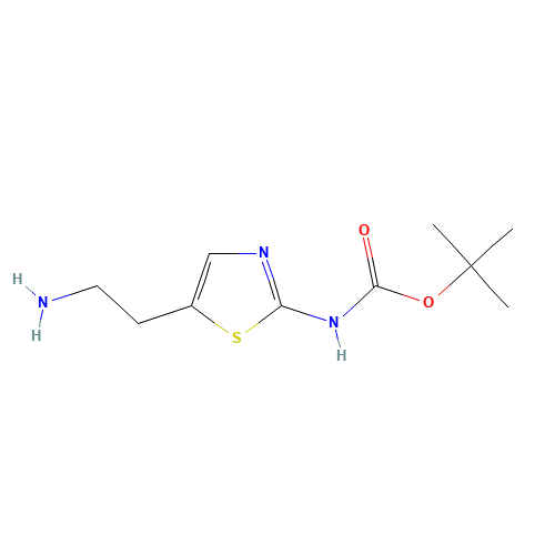 tert-butyl N-[5-(2-aminoethyl)-1,3-thiazol-2-yl]carbamate (CAS: 875798-81-5) - Related Chemical Product