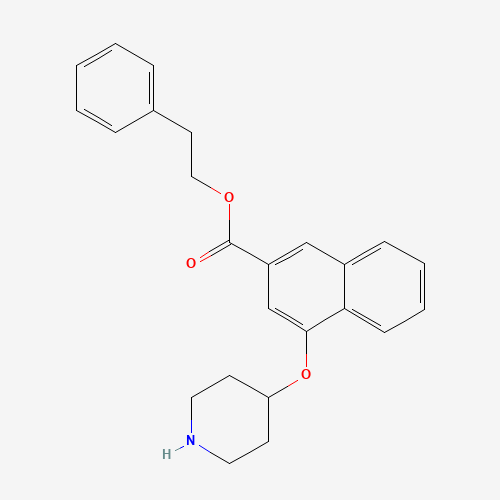 2-phenylethyl 4-piperidin-4-yloxynaphthalene-2-carboxylate (CAS: 1443208-83-0) - Related Chemical Product