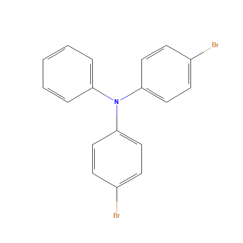 4-bromo-N-(4-bromophenyl)-N-phenylaniline (CAS: 81090-53-1) - Chemical Structure and Molecular Formula 