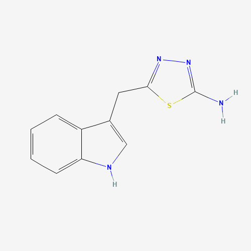 5-(1H-indol-3-ylmethyl)-1,3,4-thiadiazol-2-amine (CAS: 153595-93-8) - Related Chemical Product