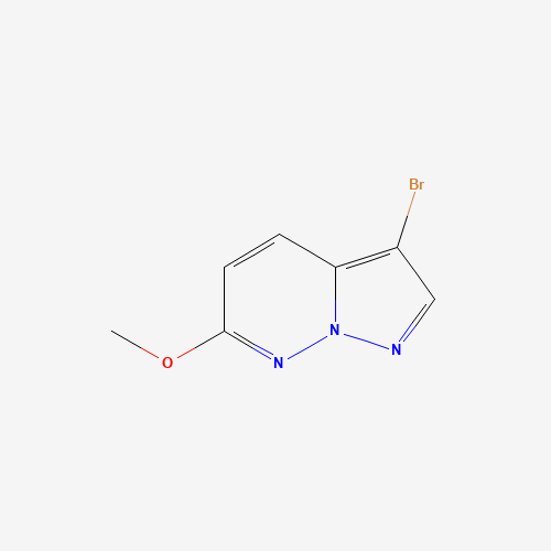 3-bromo-6-methoxypyrazolo[1,5-b]pyridazine (CAS: 1246552-73-7) - Chemical Structure and Molecular Formula 