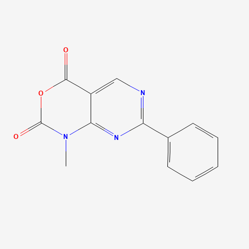 1-methyl-7-phenylpyrimido[4,5-d][1,3]oxazine-2,4-dione (CAS: 1253789-18-2) - Chemical Structure and Molecular Formula 