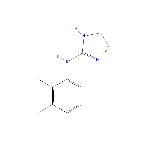 N-(2,3-dimethylphenyl)-4,5-dihydro-1H-imidazol-2-amine (CAS: 36314-61-1) - Chemical Structure and Molecular Formula 