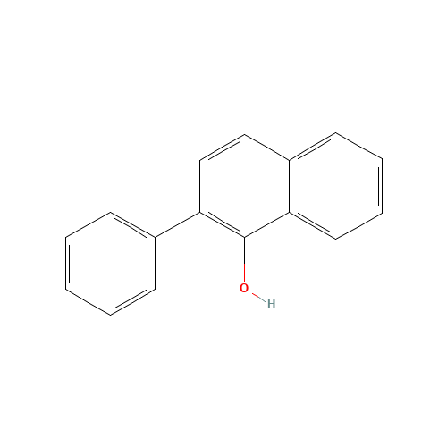 2-phenylnaphthalen-1-ol (CAS: 60433-62-7) - Chemical Structure and Molecular Formula 