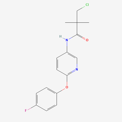 3-chloro-N-[6-(4-fluorophenoxy)pyridin-3-yl]-2,2-dimethylpropanamide (CAS: 243963-12-4) - Related Chemical Product