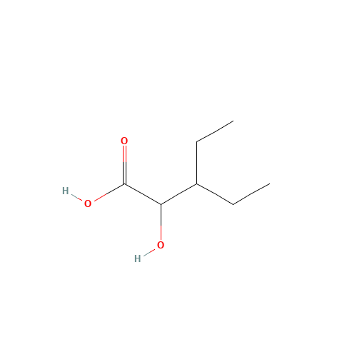 3-ethyl-2-hydroxypentanoic acid (CAS: 301221-97-6) - Chemical Structure and Molecular Formula 