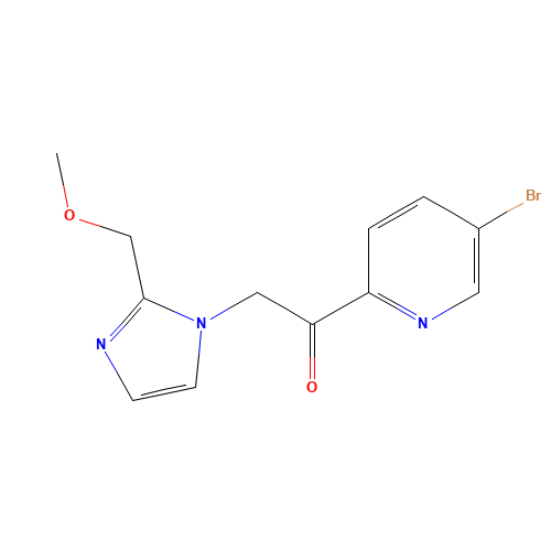 1-(5-bromopyridin-2-yl)-2-[2-(methoxymethyl)imidazol-1-yl]ethanone (CAS: 870761-83-4) - Related Chemical Product