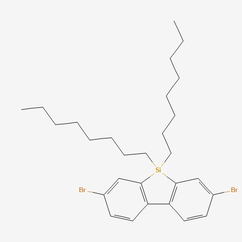 3,7-dibromo-5,5-dioctylbenzo[b][1]benzosilole (CAS: 891182-24-4) - Related Chemical Product