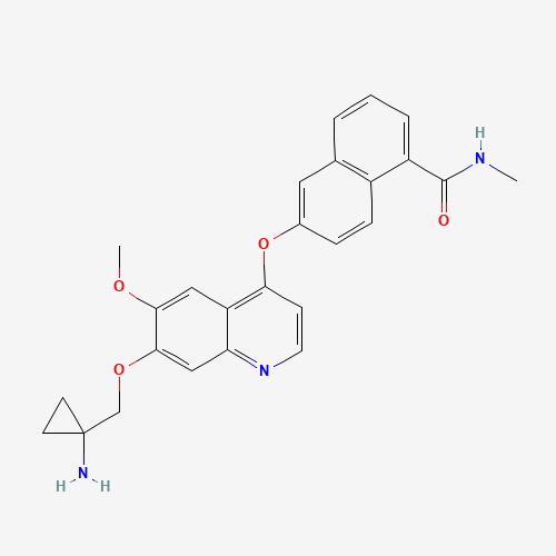 6-[7-[(1-aminocyclopropyl)methoxy]-6-methoxyquinolin-4-yl]oxy-N-methylnaphthalene-1-carboxamide (CAS: 1058137-23-7) - Related Chemical Product