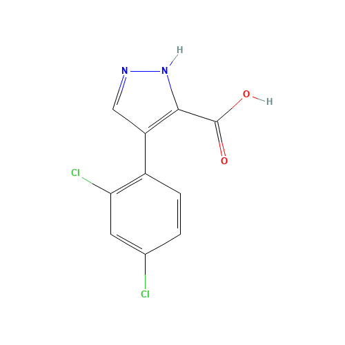 4-(2,4-dichlorophenyl)-1H-pyrazole-5-carboxylic acid (CAS: 844443-85-2) - Related Chemical Product