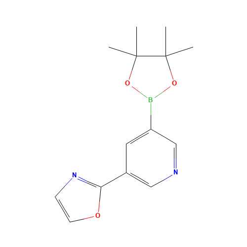 2-[5-(4,4,5,5-tetramethyl-1,3,2-dioxaborolan-2-yl)pyridin-3-yl]-1,3-oxazole (CAS: 1201644-46-3) - Related Chemical Product