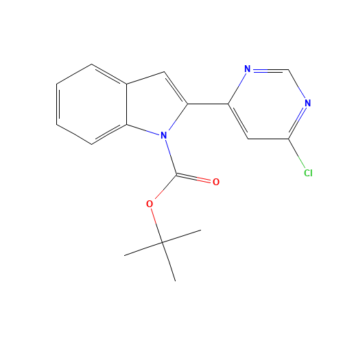 tert-butyl 2-(6-chloropyrimidin-4-yl)indole-1-carboxylate (CAS: 954219-24-0) - Related Chemical Product
