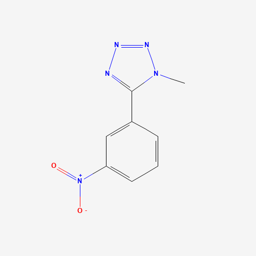 1-methyl-5-(3-nitrophenyl)tetrazole (CAS: 69746-32-3) - Chemical Structure and Molecular Formula 