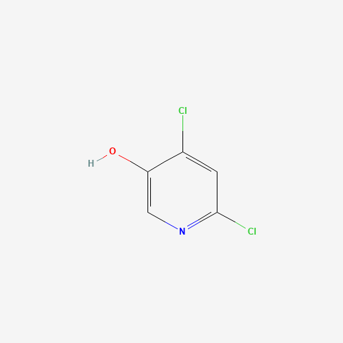 4,6-dichloropyridin-3-ol (CAS: 1196157-47-7) - Chemical Structure and Molecular Formula 
