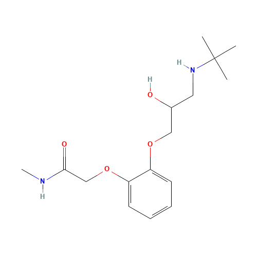 2-[2-[3-(tert-butylamino)-2-hydroxypropoxy]phenoxy]-N-methylacetamide (CAS: 34919-98-7) - Related Chemical Product
