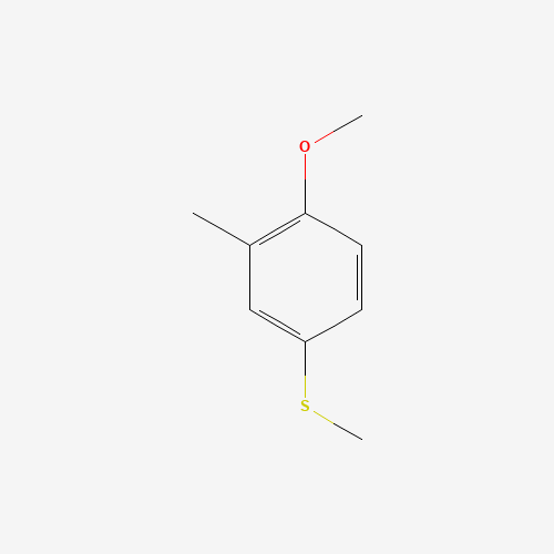 1-methoxy-2-methyl-4-methylsulfanylbenzene (CAS: 50390-78-8) - Chemical Structure and Molecular Formula 