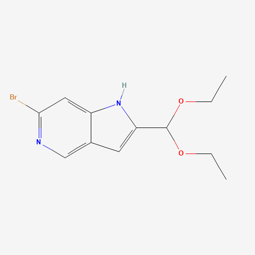 6-bromo-2-(diethoxymethyl)-1H-pyrrolo[3,2-c]pyridine (CAS: 1400287-57-1) - Related Chemical Product