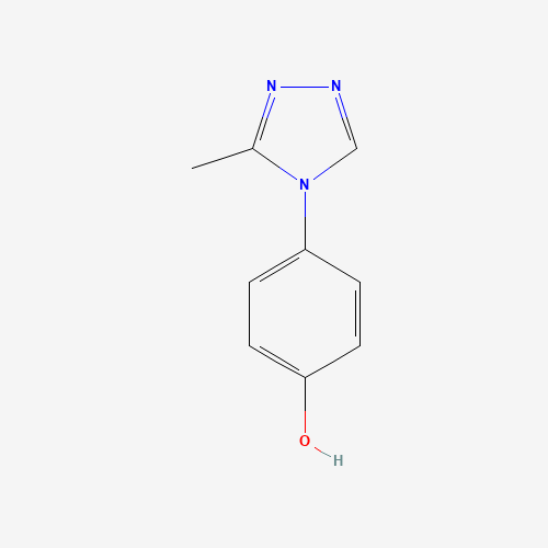 4-(3-methyl-1,2,4-triazol-4-yl)phenol (CAS: 68337-75-7) - Chemical Structure and Molecular Formula 