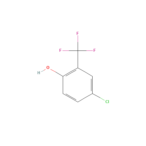 4-chloro-2-(trifluoromethyl)phenol (CAS: 53903-51-8) - Chemical Structure and Molecular Formula 