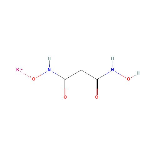 potassium;N-hydroxy-N'-oxidopropanediamide (CAS: 18872-90-7) - Chemical Structure and Molecular Formula 