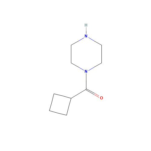 cyclobutyl(piperazin-1-yl)methanone (CAS: 64579-67-5) - Chemical Structure and Molecular Formula 