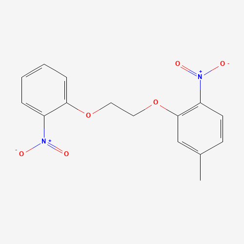 4-methyl-1-nitro-2-[2-(2-nitrophenoxy)ethoxy]benzene (CAS: 96315-08-1) - Chemical Structure and Molecular Formula 
