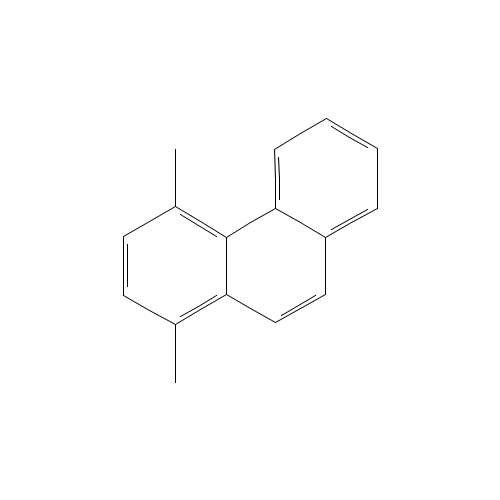 1,4-dimethylphenanthrene (CAS: 22349-59-3) - Chemical Structure and Molecular Formula 