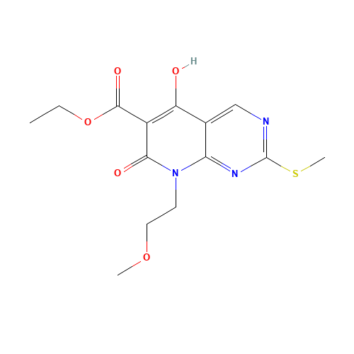 ethyl 5-hydroxy-8-(2-methoxyethyl)-2-methylsulfanyl-7-oxopyrido[2,3-d]pyrimidine-6-carboxylate (CAS: 76360-90-2) - Related Chemical Product