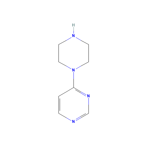 4-piperazin-1-ylpyrimidine (CAS: 51047-52-0) - Chemical Structure and Molecular Formula 