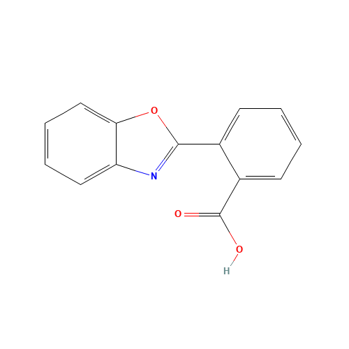 2-(1,3-benzoxazol-2-yl)benzoic acid (CAS: 104286-03-5) - Chemical Structure and Molecular Formula 