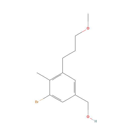 [3-bromo-5-(3-methoxypropyl)-4-methylphenyl]methanol (CAS: 1266728-12-4) - Related Chemical Product