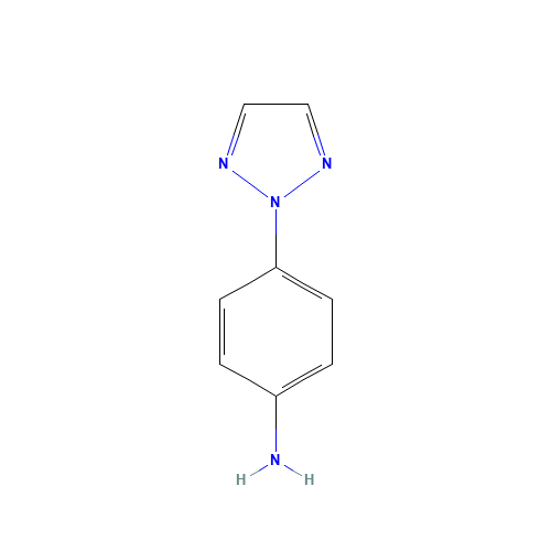 4-(triazol-2-yl)aniline (CAS: 52708-34-6) - Chemical Structure and Molecular Formula 