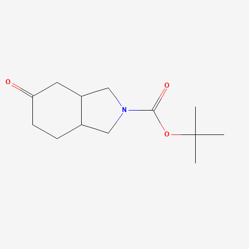 tert-butyl 6-oxo-3,3a,4,5,7,7a-hexahydro-1H-isoindole-2-carboxylate (CAS: 203661-68-1) - Chemical Structure and Molecular Formula 