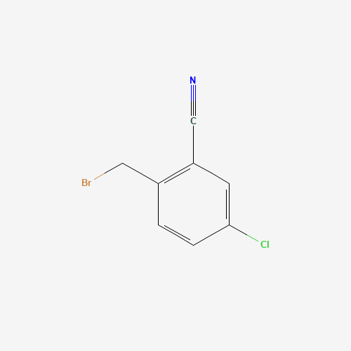 2-(bromomethyl)-5-chlorobenzonitrile (CAS: 50712-69-1) - Chemical Structure and Molecular Formula 