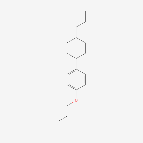 1-butoxy-4-(4-propylcyclohexyl)benzene (CAS: 79709-84-5) - Chemical Structure and Molecular Formula 
