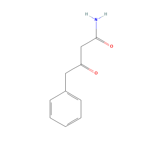 3-oxo-4-phenylbutanamide (CAS: 95395-81-6) - Chemical Structure and Molecular Formula 