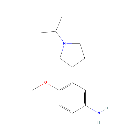4-methoxy-3-(1-propan-2-ylpyrrolidin-3-yl)aniline (CAS: 648901-33-1) - Related Chemical Product