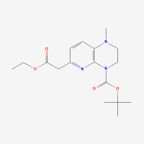 tert-butyl 6-(2-ethoxy-2-oxoethyl)-1-methyl-2,3-dihydropyrido[2,3-b]pyrazine-4-carboxylate (CAS: 689259-34-5) - Related Chemical Product