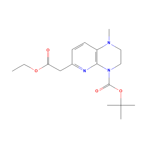 tert-butyl 6-(2-ethoxy-2-oxoethyl)-1-methyl-2,3-dihydropyrido[2,3-b]pyrazine-4-carboxylate (CAS: 689259-34-5) - Related Chemical Product