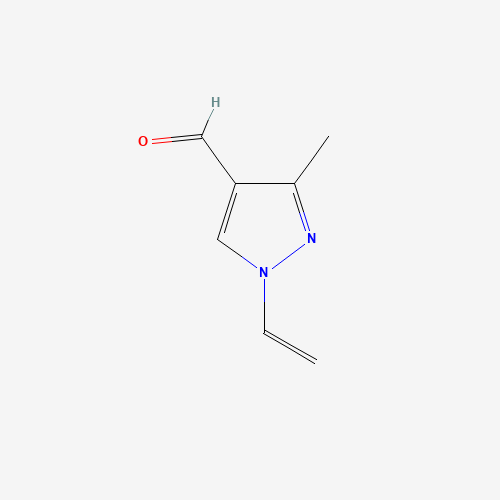 1-ethenyl-3-methylpyrazole-4-carbaldehyde (CAS: 120841-95-4) - Chemical Structure and Molecular Formula 