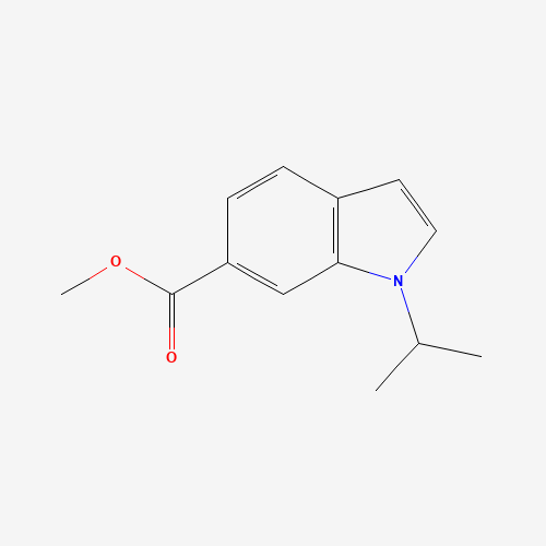 methyl 1-propan-2-ylindole-6-carboxylate (CAS: 202745-76-4) - Chemical Structure and Molecular Formula 