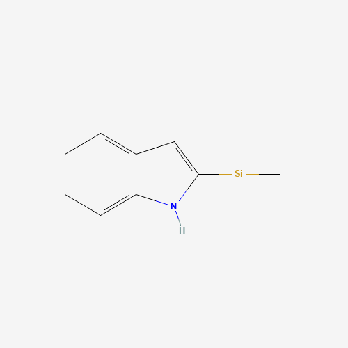1H-indol-2-yl(trimethyl)silane (CAS: 116491-57-7) - Chemical Structure and Molecular Formula 