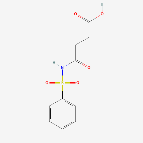 4-(benzenesulfonamido)-4-oxobutanoic acid (CAS: 100462-43-9) - Chemical Structure and Molecular Formula 