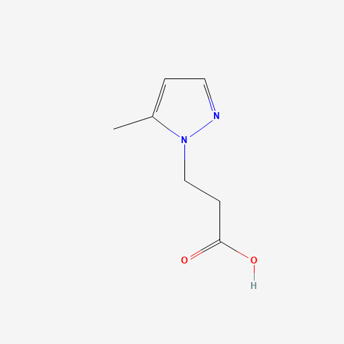 3-(5-methylpyrazol-1-yl)propanoic acid (CAS: 180741-46-2) - Chemical Structure and Molecular Formula 