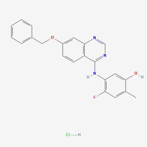 4-fluoro-2-methyl-5-[(7-phenylmethoxyquinazolin-4-yl)amino]phenol;hydrochloride (CAS: 193000-39-4) - Related Chemical Product