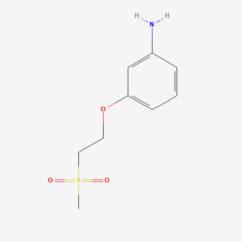 3-(2-methylsulfonylethoxy)aniline (CAS: 1184567-84-7) - Chemical Structure and Molecular Formula 