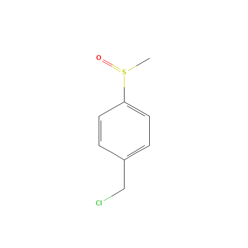 1-(chloromethyl)-4-methylsulfinylbenzene (CAS: 58472-47-2) - Chemical Structure and Molecular Formula 